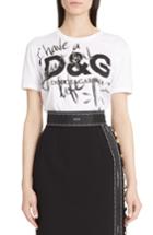 Women's Dolce & Gabbana Beautiful Life Graphic Tee Us / 48 It - White