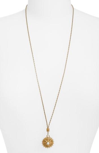 Women's Sole Society Imitation Pearl Disc Pendant Necklace