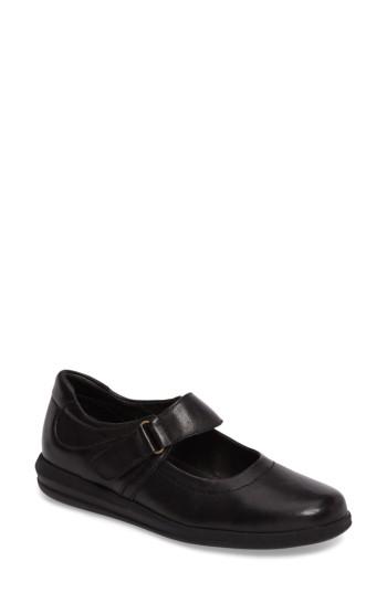 Women's David Tate Baja Mary Jane Flat M - Black