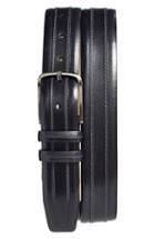 Men's Mezlan Leather Belt - Black