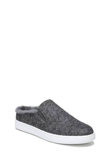 Women's Vince Verrell Genuine Shearling Slip-on Sneaker M - Grey