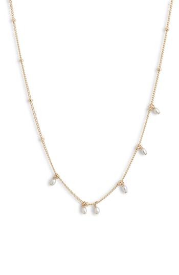 Women's Marida Pearl Station Choker Necklace