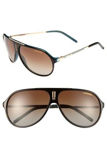 Men's Carrera Eyewear 'hot' 64mm Sunglasses - Brown/ Blue