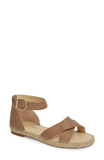 Women's Sole Society Saundra Espadrille Sandal M - Brown