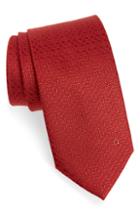 Men's Salvatore Ferragamo Erve Gancio Jacquard Silk Tie, Size - Red