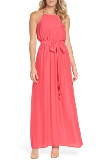 Women's Felicity & Coco Neela Tie Waist Maxi Halter Dress - Pink