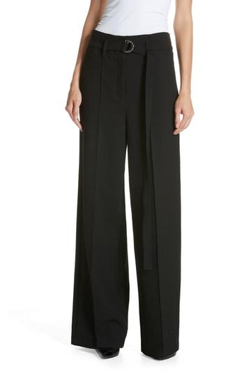 Women's Robert Rodriguez Belted Wide Leg Pants - Black