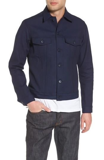 Men's Naked & Famous Denim Jean Jacket - Blue