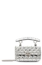 Valentino Garavani Small Rockstud Metallic Satchel - Metallic