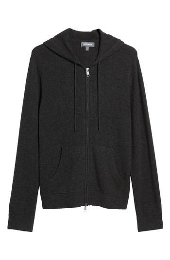 Men's Bonobos Wool & Cashmere Hooded Cardigan - Grey
