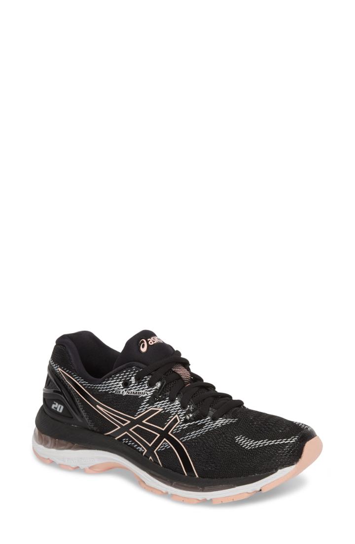 Women's Asics Gel-nimbus 20 Running Shoe B - Black