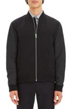 Theory Brenton Leather Bomber Jacket LookMazing