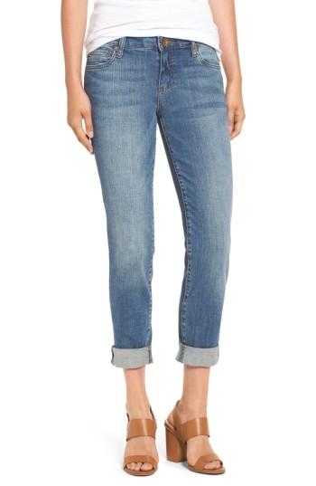 Petite Women's Kut From The Kloth 'catherine' Slim Boyfriend Jeans P - Blue