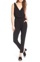 Women's Cupcakes And Cashmere Dallias Cotton Jumpsuit, Size - Black