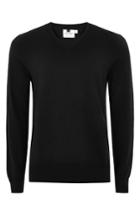 Men's Topman Classic V-neck Sweater - Black