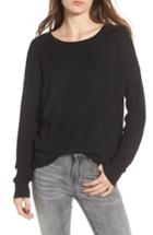 Women's Bp. Drop Shoulder Ribbed Sweater, Size - Black
