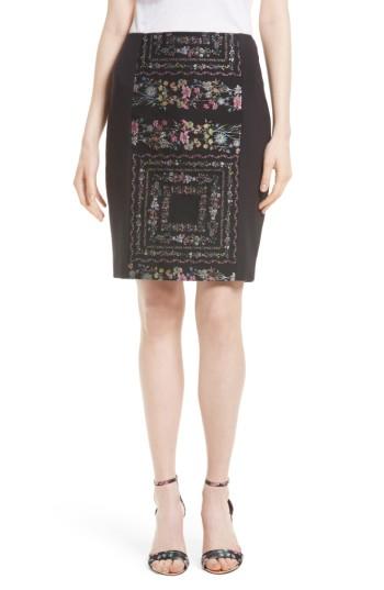 Women's Ted Baker London Annasa Floral Embroidered Pencil Skirt