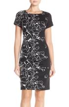 Women's Ellen Tracy Floral Knit Sheath Dress