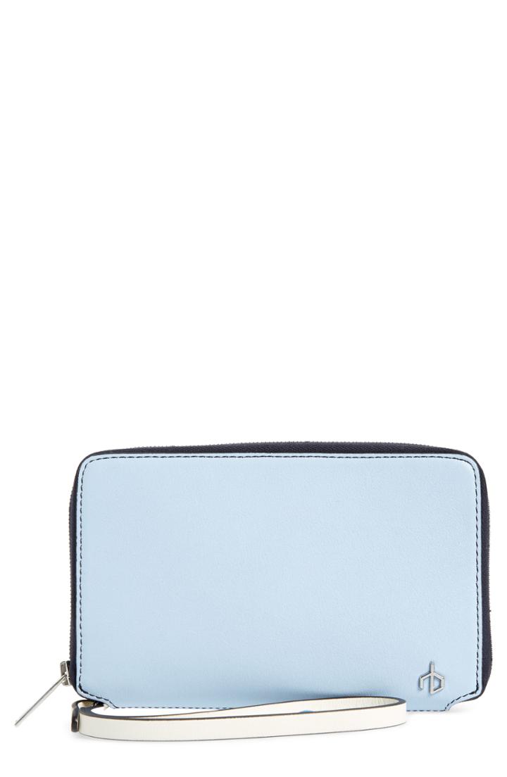 Women's Rag & Bone Leather Iphone 6/7/8 & X Wallet - Blue