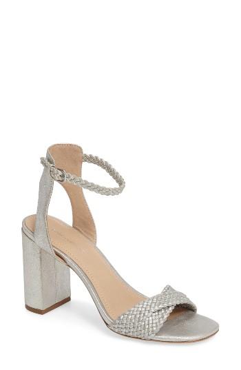 Women's Pour La Victoire Hazel Block Heel Sandal .5 M - Metallic