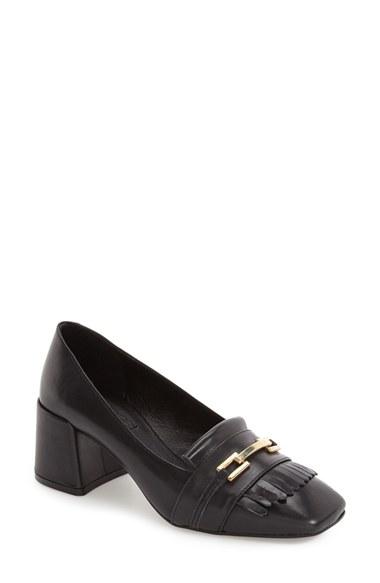 Women's Topshop 'justify' Block Heel Loafer Pump