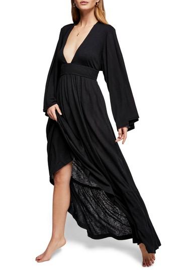 Women's Free People Moon Walking Maxi Dress - Black