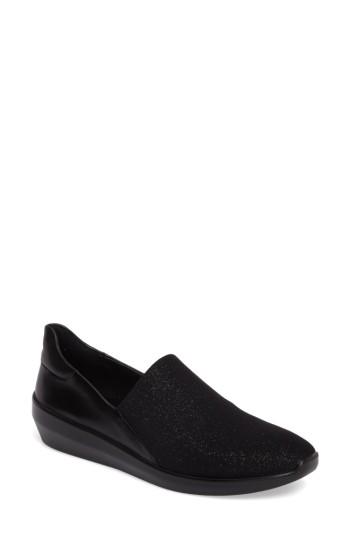 Women's Ecco Incise Urban Slip-on Wedge -5.5us / 36eu - Black