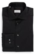 Men's Eton Contemporary Fit Solid Dress Shirt - Black