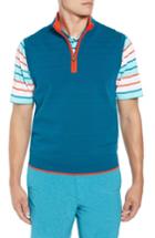 Men's Cutter & Buck Impact Half Zip Sweater Vest - Blue