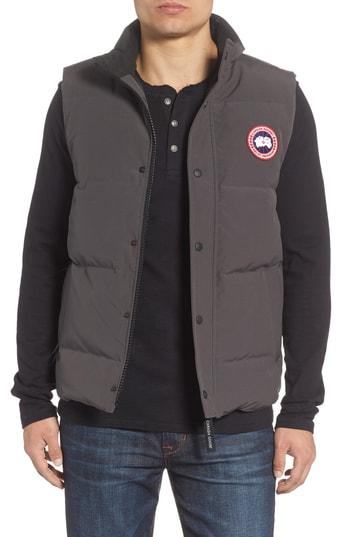 Men's Canada Goose Garson Regular Fit Quilted Down Vest - Grey