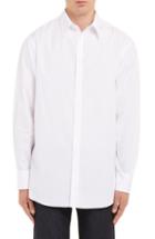 Men's Valentino Back Print Woven Shirt Eu - White