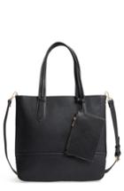 Sole Society Paula Faux Leather Tote - Black