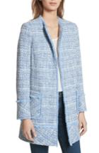 Women's Helene Berman Long Tweed Jacket - Blue