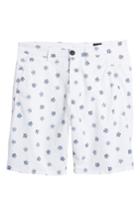 Men's Good Man Brand Monaco Floral Stretch Shorts - White