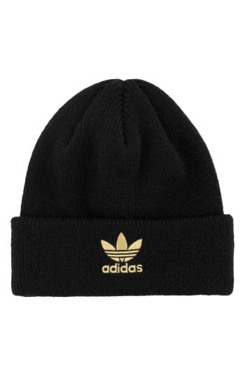 Women's Adidas Trefoil Beanie - Black