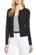 Women's Halogen Snap Front Cardigan - Black