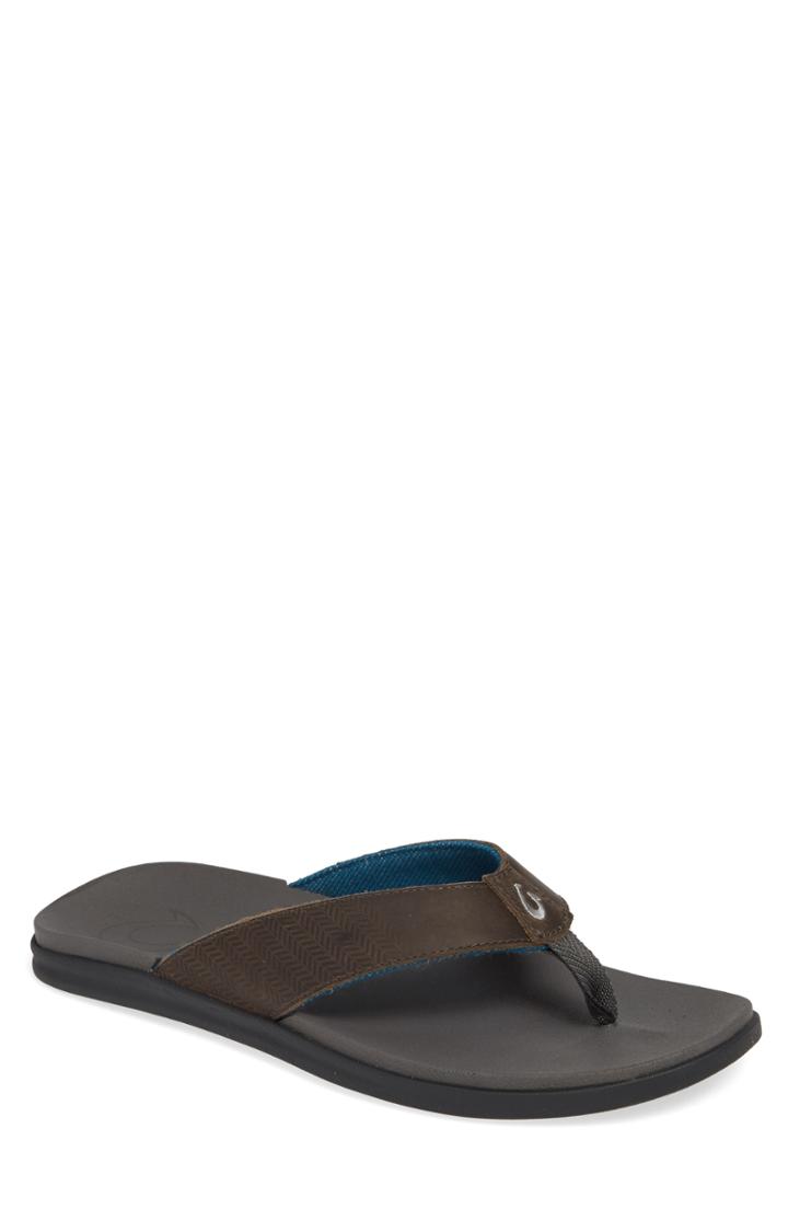 Men's Olukai Alania Flip Flop M - Grey