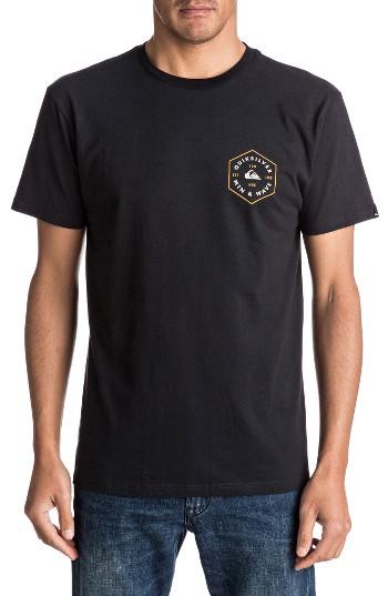 Men's Quiksilver 6th Degree Graphic T-shirt - Black