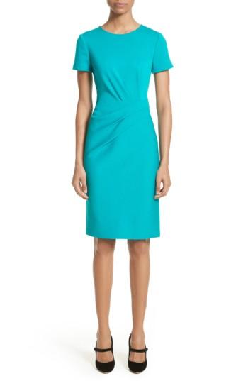 Women's St. John Collection Milano Knit Dress - Blue/green
