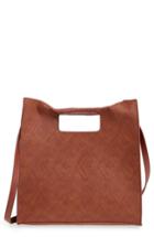 Bp. Geo Woven Wrap Handle Tote - Brown