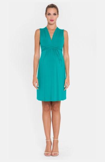 Women's Olian Sleeveless Maternity Dress - Blue/green
