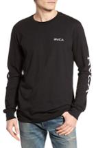 Men's Rvca Glitch Logo T-shirt, Size - Black