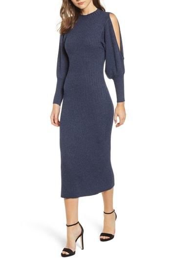 Women's Elliatt Jade Knit Cold Shoulder Dress - Blue