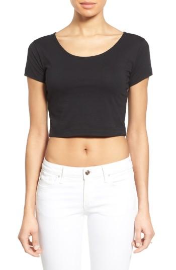 Women's Nurture-elle Maternity/nursing Crop Top - Black