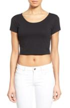 Women's Nurture-elle Maternity/nursing Crop Top - Black