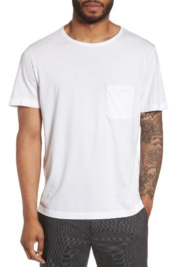 Men's Theory Boatneck Pocket T-shirt - White