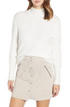 Women's Something Navy Low Neckline Slouchy Pullover - Beige