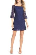 Women's Nsr Off The Shoulder Lace Dress - Blue