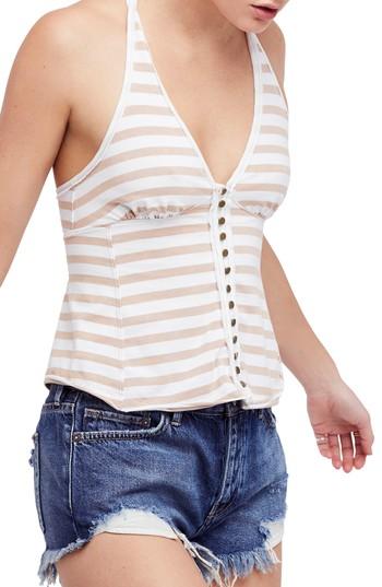 Women's Free People Mylo Stripe Tank, Size - Ivory