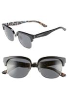 Women's Burberry Marblecheck 53mm Sunglasses - Black Solid